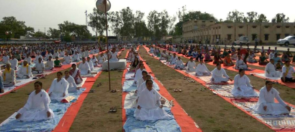 International Yoga Day at Chhatarpur, New Delhi