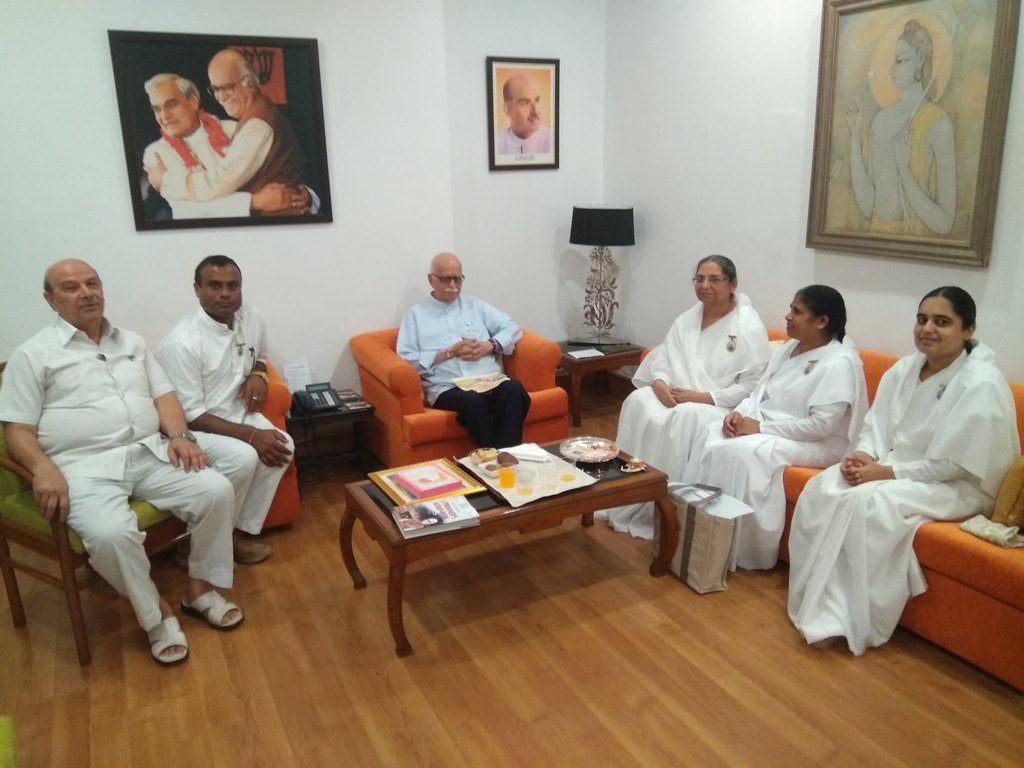 Delhi- Tying Rakhi to Vice President, Union Ministers of India & Other VIPs