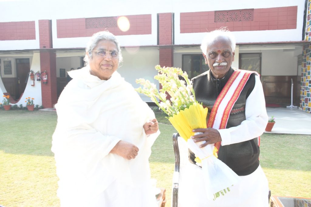 BK Asha Meeting & Inviting Governor of Haryana, Shri B. Dattatreya & Union Tourism Minister, ​Shri Shripa
